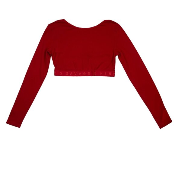 Savage X Fenty Cotton Jersey Sleep Pant & Cotton Jersey Crop Top Set L Pajamas - Picture 7 of 14